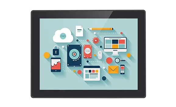 شاشة لمس LCD بحجم 12.1 بوصة