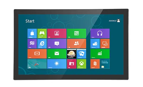 شاشة LCD صناعية بشاشة تعمل باللمس PCAP بوصة