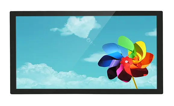 شاشة LCD 24 بوصة مع زجاج مقسى