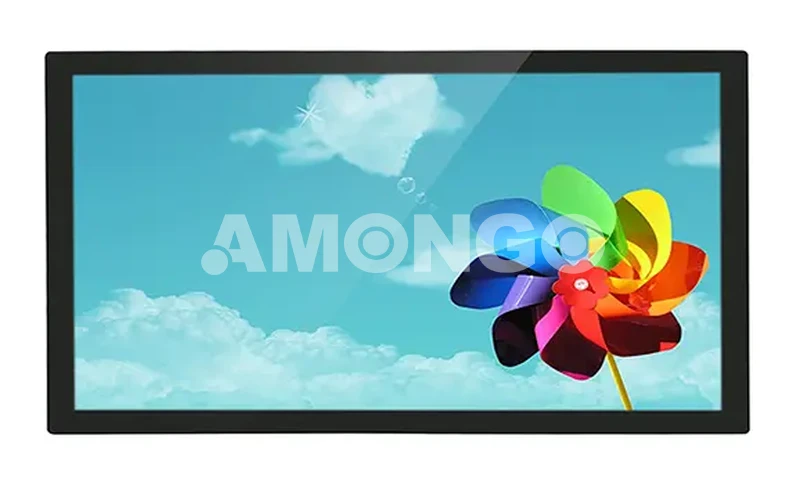 شاشة LCD 24 بوصة مع زجاج مقسى